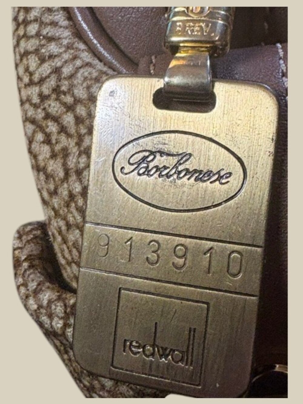 Vintage Italian Borbonese Redwall LIMITED EDITION Numbered Crossbody Bag